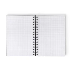 GRANIT Anteckningsbok A5 Rutat Grafit- Kalendrar & Skrivblock
