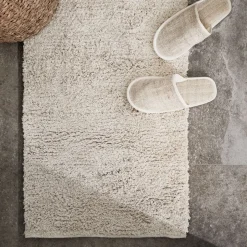 GRANIT Badrumsmatta Återvunnen Bomull 50x80cm Natur- Badrumstillbehör|Mattor