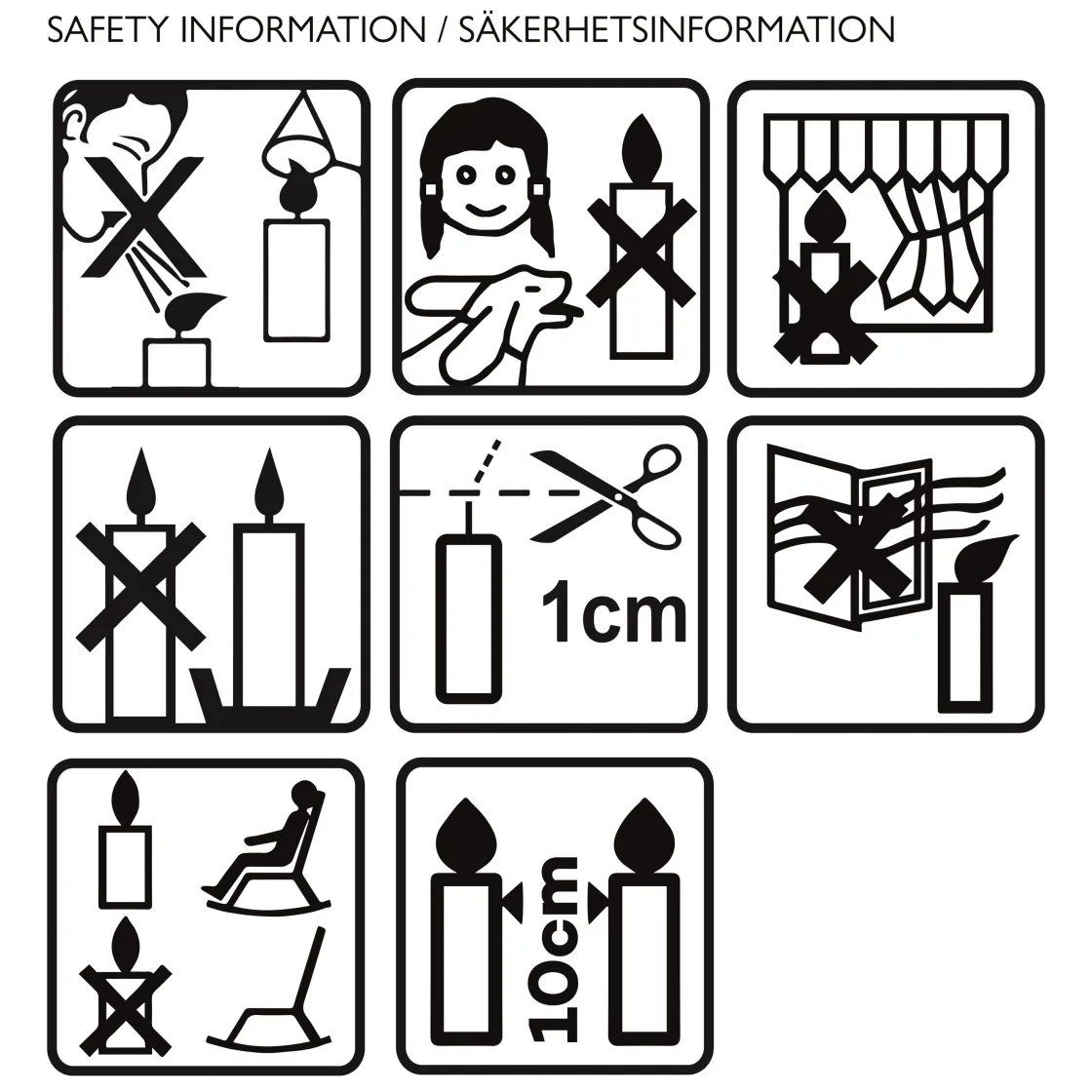 GRANIT Blockljus 3 Vekar 9x14cm- Ljus|Juldekorationer