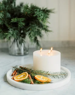 GRANIT Blockljus 3 Vekar 9x14cm- Ljus|Juldekorationer