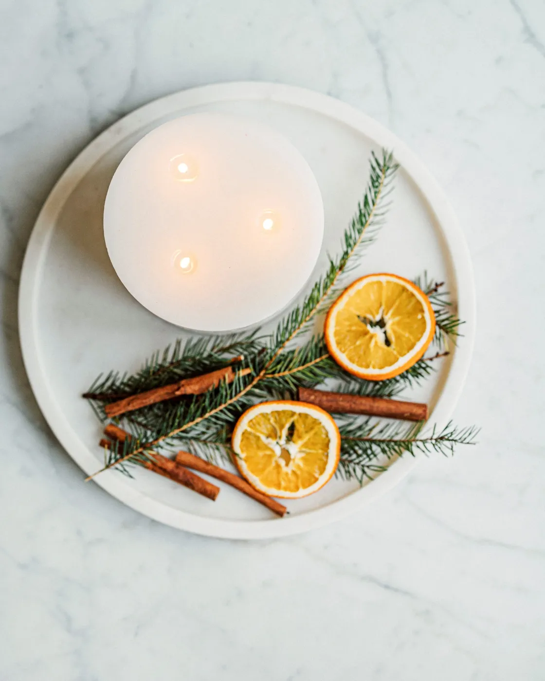 GRANIT Blockljus 3 Vekar 9x14cm- Ljus|Juldekorationer