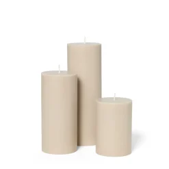 GRANIT Blockljus Stearin 15x6,8cm Beige- Ljus