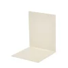 GRANIT Bokstöd Metall 14x14cm Beige- Skrivbordstillbehör|Småförvaring
