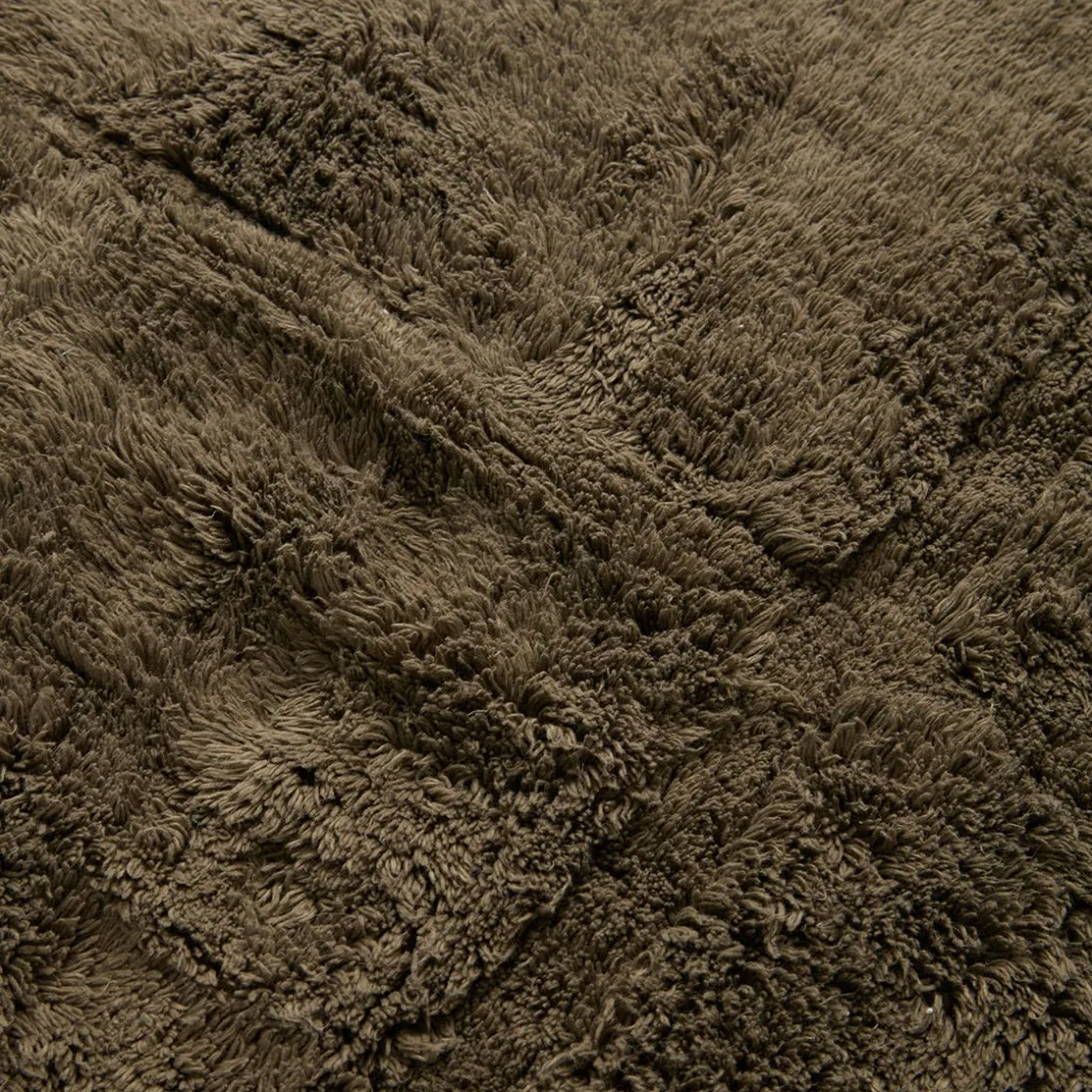 GRANIT Bomullsmatta Tuftad Ruta 170x240cm Khakigrön- Mattor