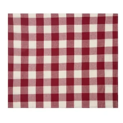 GRANIT Bordsduk Check 240x140cm Linnemix Röd- Dukning|Juldukning