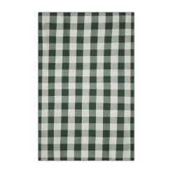 GRANIT Bordsduk Check 240x140cm Linnemix Grön- Dukning|Kökstextil