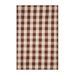 GRANIT Bordsduk Check 240x140cm Linnemix Brun- Dukning|Kökstextil