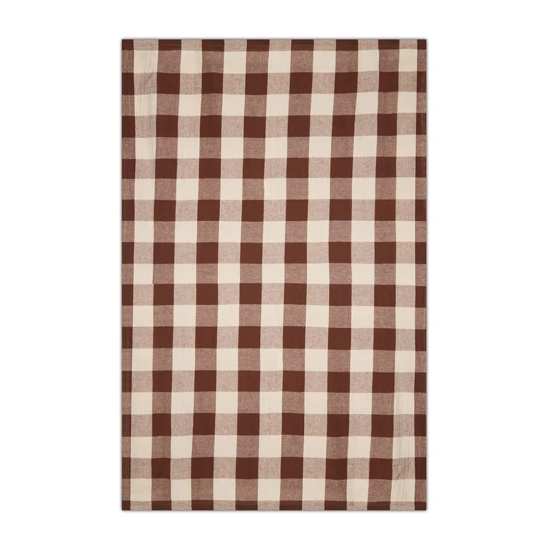 GRANIT Bordsduk Check 240x140cm Linnemix Brun- Dukning|Kökstextil