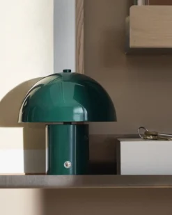 GRANIT Bordslampa Lou 18x21cm Mörkgrön- Lampor