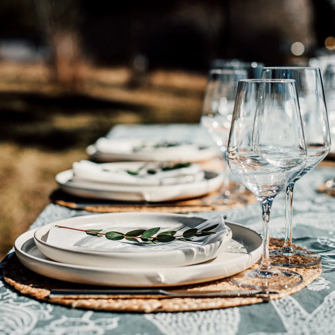 GRANIT Bordstablett Jute 35cm- Dukning