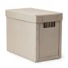 GRANIT Box Arkiv 18x34cm Beige- Skrivbordsförvaring|Boxar