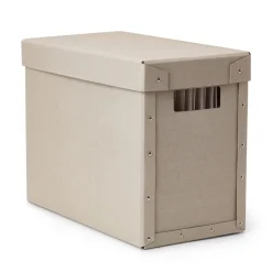 GRANIT Box Arkiv 18x34cm Beige- Skrivbordsförvaring|Boxar