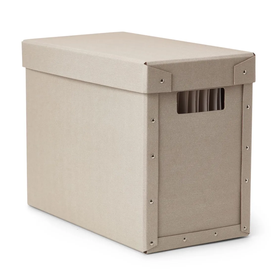 GRANIT Box Arkiv 18x34cm Beige- Skrivbordsförvaring|Boxar