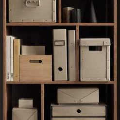 GRANIT Box Arkiv 18x34cm Beige- Skrivbordsförvaring|Boxar