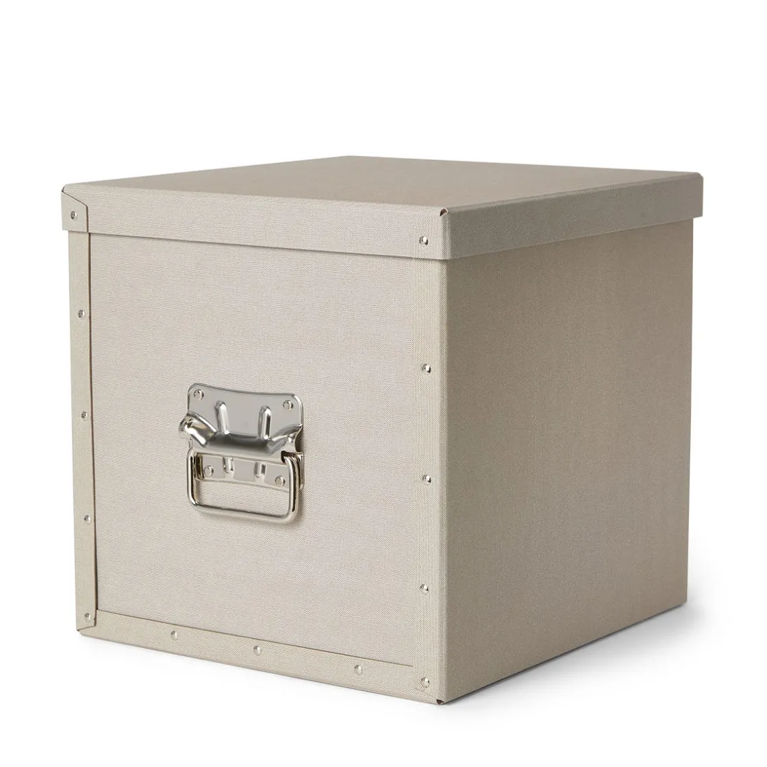 GRANIT Box Kub 30x30cm Beige- Skrivbordsförvaring|Boxar