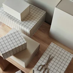 GRANIT Box Ted 18,5x25cm Beige- Presentinslagning & Diy|Skrivbordsförvaring
