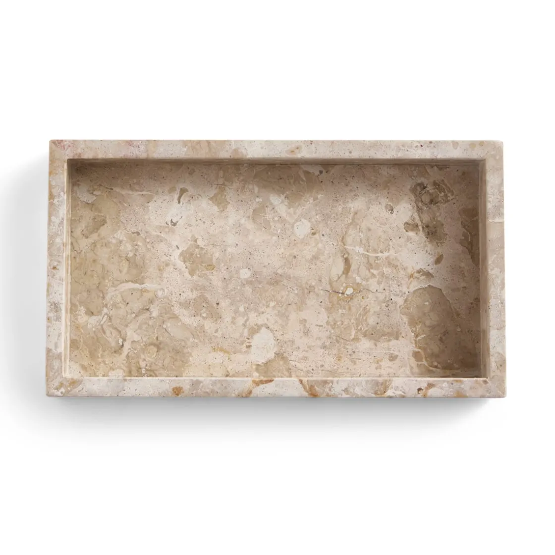 GRANIT Bricka 26,5x15cm Marmor Beige- Dukning|Köksredskap