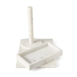 GRANIT Bricka 26,5x15cm Marmor Vit- Dukning|Köksredskap