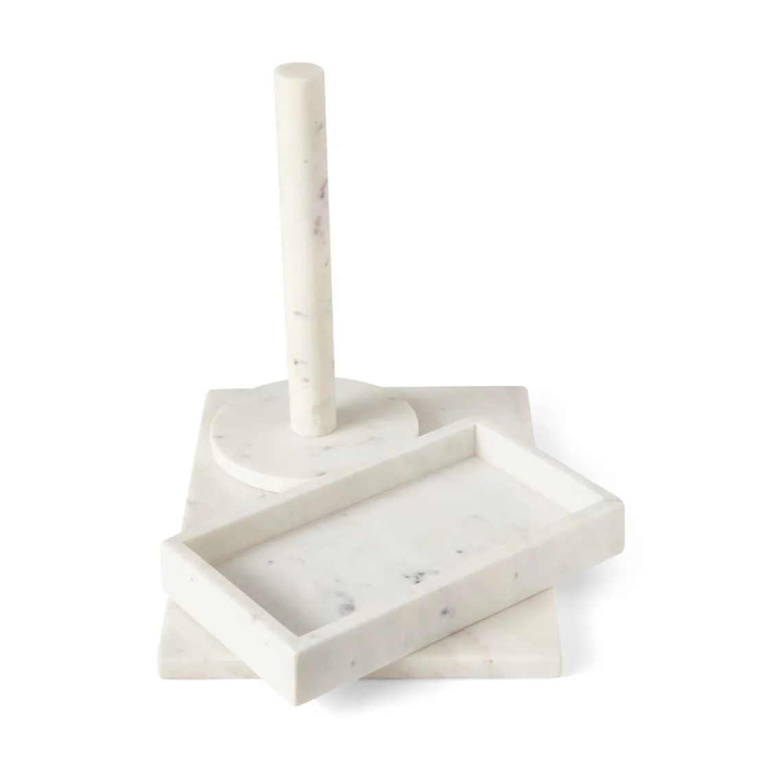 GRANIT Bricka 26,5x15cm Marmor Vit- Dukning|Köksredskap