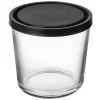 GRANIT Burk Glas Lock 0,8L Hög Svart- Småförvaring|Köksförvaring