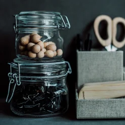 GRANIT Burk Glas Snäpplock 50cl- Växt- & Odlingstillbehör|Köksförvaring