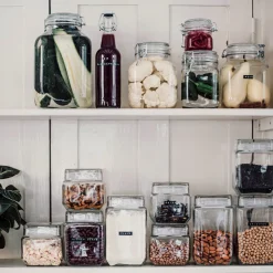 GRANIT Burk Glas Snäpplock 4,25L- Växt- & Odlingstillbehör|Köksförvaring