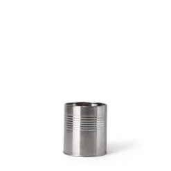 GRANIT Burk Metall 13x11cm Silver- Skrivbordstillbehör|Köksförvaring