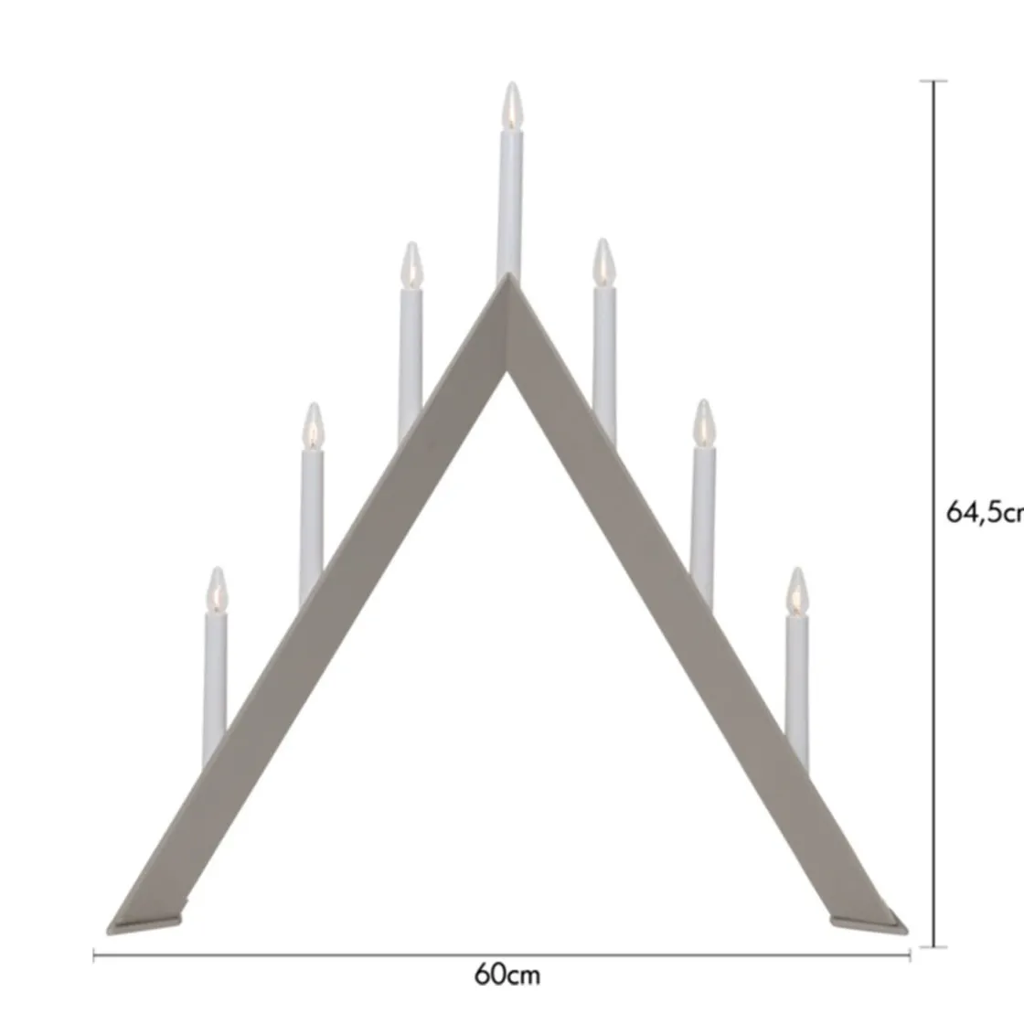 GRANIT Elljusstake Arrow 7L Beige- Lampor|Julbelysning