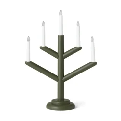 GRANIT Elljusstake Träd 5 Ljus Mörkgrön- Lampor|Julbelysning