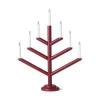 GRANIT Elljusstake Träd 7 Ljus Mörkröd- Lampor|Julbelysning