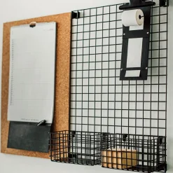 GRANIT Förvaringstavla Rutnät 42x60cm Svart- Förvaringstavlor Med Tillbehör|Häng- & Väggförvaring