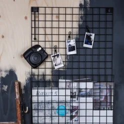 GRANIT Förvaringstavla Rutnät 49x75cm Svart- Förvaringstavlor Med Tillbehör|Häng- & Väggförvaring