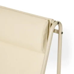 GRANIT Fåtölj Metall Kanvas Beige- Möbler