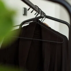 GRANIT Galge Tygklädd 5-p Svart- Garderob & Klädförvaring|Hallmöbler & Förvaring