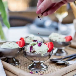 GRANIT Glassbägare Metall 9,5cm- Dukning|Juldukning