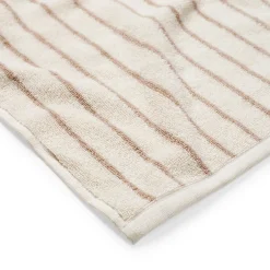 GRANIT Handduk Line 100x150cm Bomullsfrotté Beige- Handdukar & Badlakan