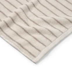 GRANIT Handduk Line 50x70cm Bomullsfrotté Beige- Handdukar & Badlakan