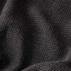 GRANIT Handduk Våffla 100x150cm Bomull Bambu Svart- Handdukar & Badlakan