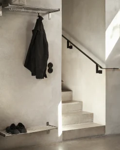 GRANIT Hatthylla/Skohylla 27x78cm Rostfritt Stål- Hallmöbler & Förvaring