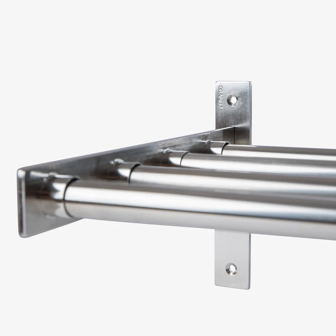 GRANIT Hatthylla/Skohylla 27x78cm Rostfritt Stål- Hallmöbler & Förvaring