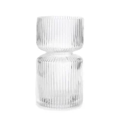GRANIT Hyacint Vas Klarglas Räfflad Stor- Vaser|Juldukning