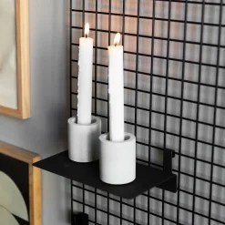 GRANIT Hylla Rutnät 12x20cm Svart- Förvaringstavlor Med Tillbehör|Häng- & Väggförvaring