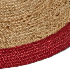 GRANIT Julgransmatta Jute 100x100cm Röd- Mattor|Allt Till Julgranen