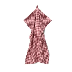 GRANIT Kökshandduk Check 50x70cm Bomull Röd/Vit- Dukning|Kökstextil