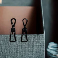 GRANIT Klämma Enkel 5-p Svart- Klämmor & Vajrar|Förvaringstavlor Med Tillbehör