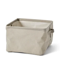 GRANIT Korg Hopvikbar Fyrkant 27x27cm Beige- Garderob & Klädförvaring|Korgar