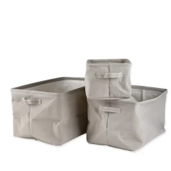 GRANIT Korg Hopvikbar 20x27cm Beige- Korgar|Badrumsförvaring