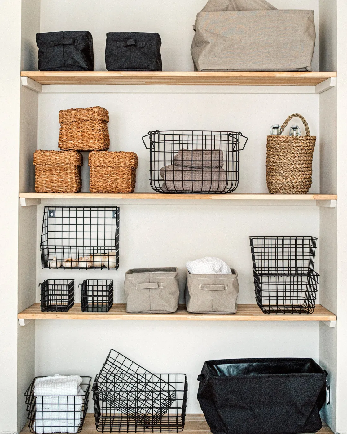 GRANIT Korg Hopvikbar 20x27cm Beige- Korgar|Badrumsförvaring