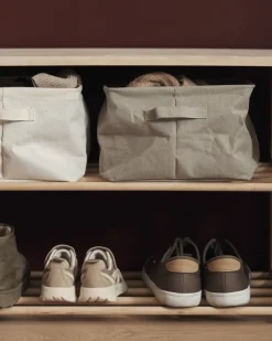 GRANIT Korg Hopvikbar 31x45cm Beige- Korgar|Badrumsförvaring