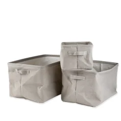 GRANIT Korg Hopvikbar 31x45cm Beige- Korgar|Badrumsförvaring